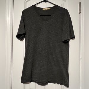 Men's Forever 21 Dark Grey V-Neck T-Shirt